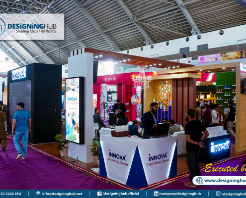 Trade show booth fabrication and execution by Designing Hub Pakistan