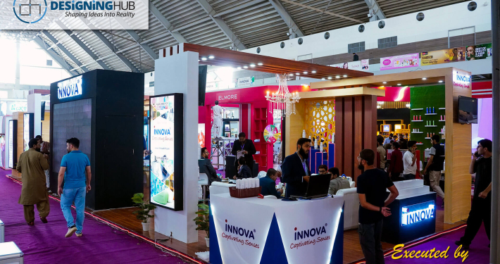 Trade show booth fabrication and execution by Designing Hub Pakistan