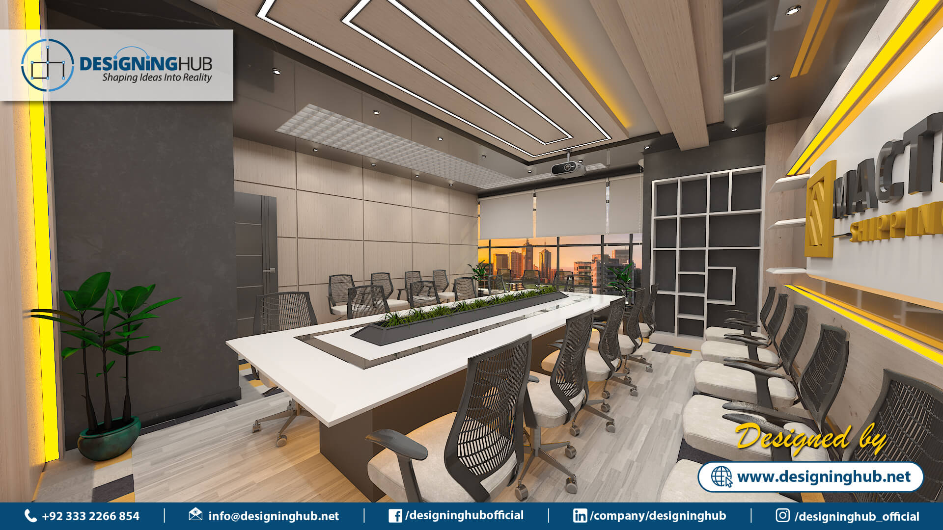 Office Interior Design, Designing Hub, interior designer in Karachi, Top interior Designer