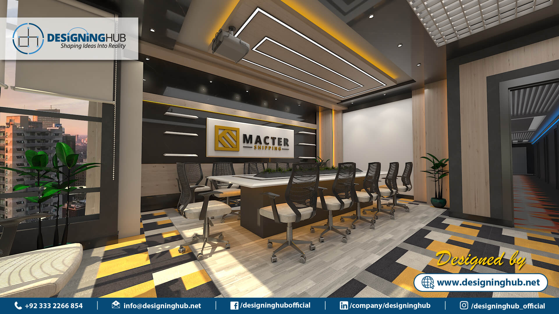 Office Interior Design, Designing Hub, interior designer in Karachi, Top interior Designer