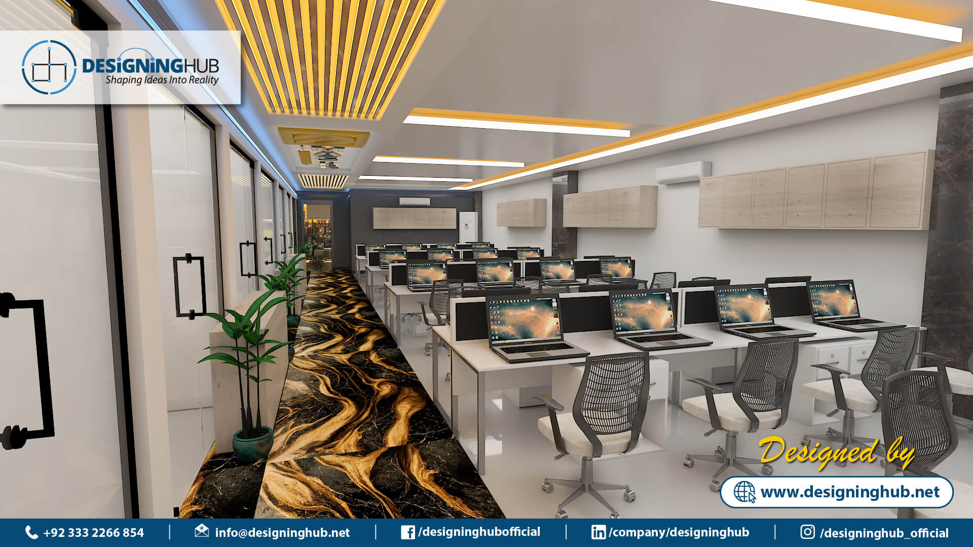 Office Interior Design, Designing Hub, interior designer in Karachi, Top interior Designer