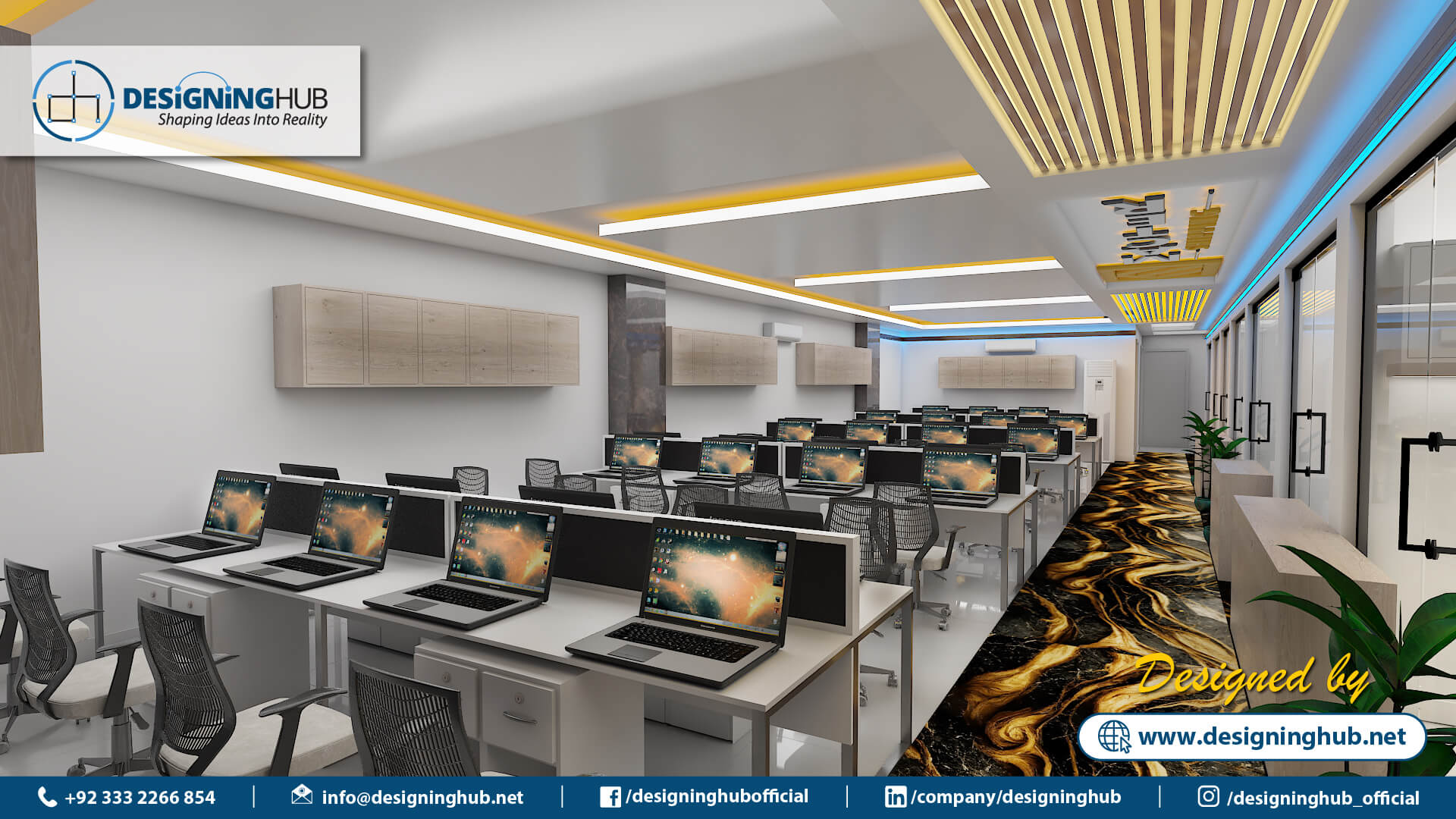 Office Interior Design, Designing Hub, interior designer in Karachi, Top interior Designer