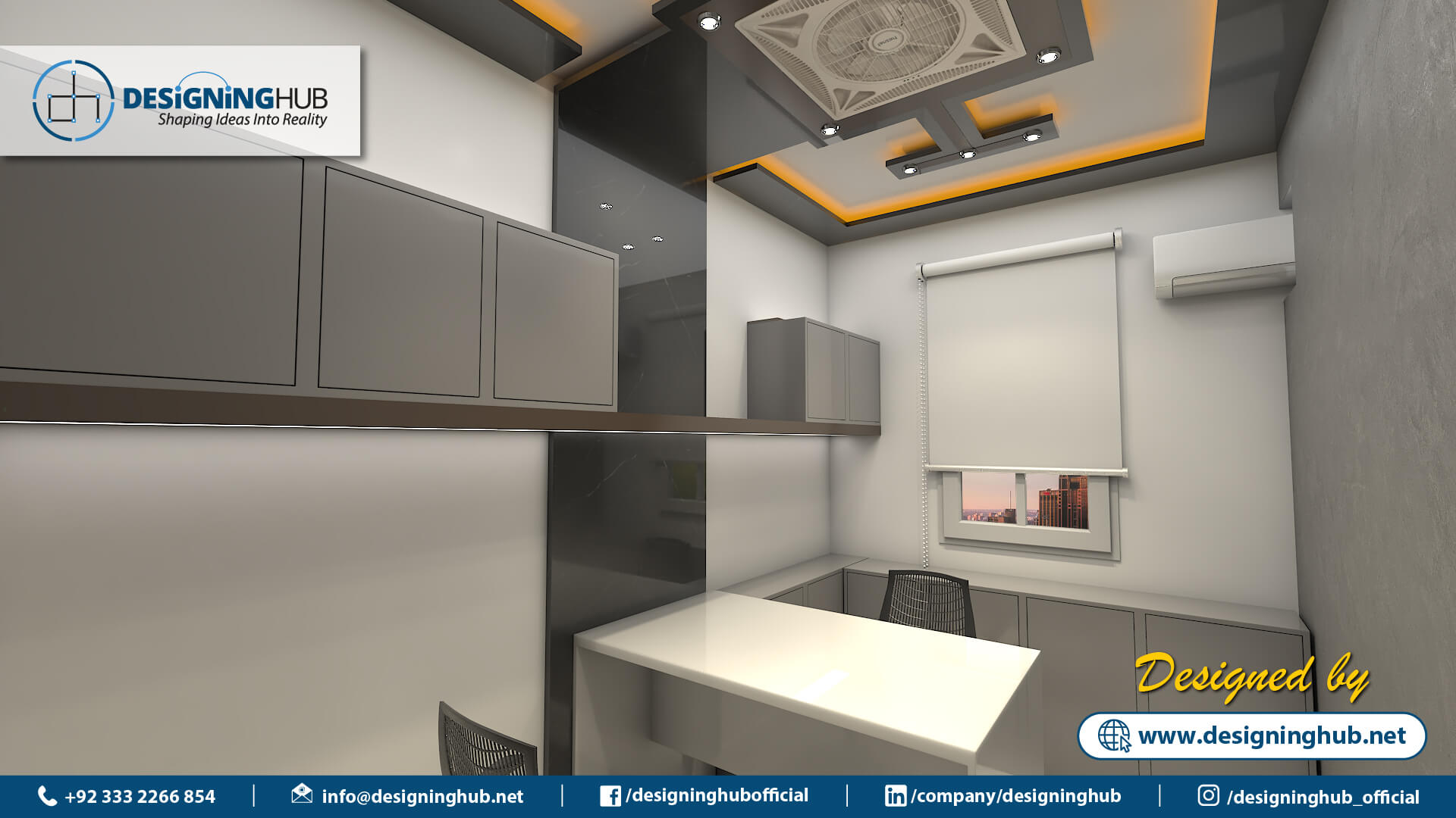 Office Interior Design, Designing Hub, interior designer in Karachi, Top interior Designer