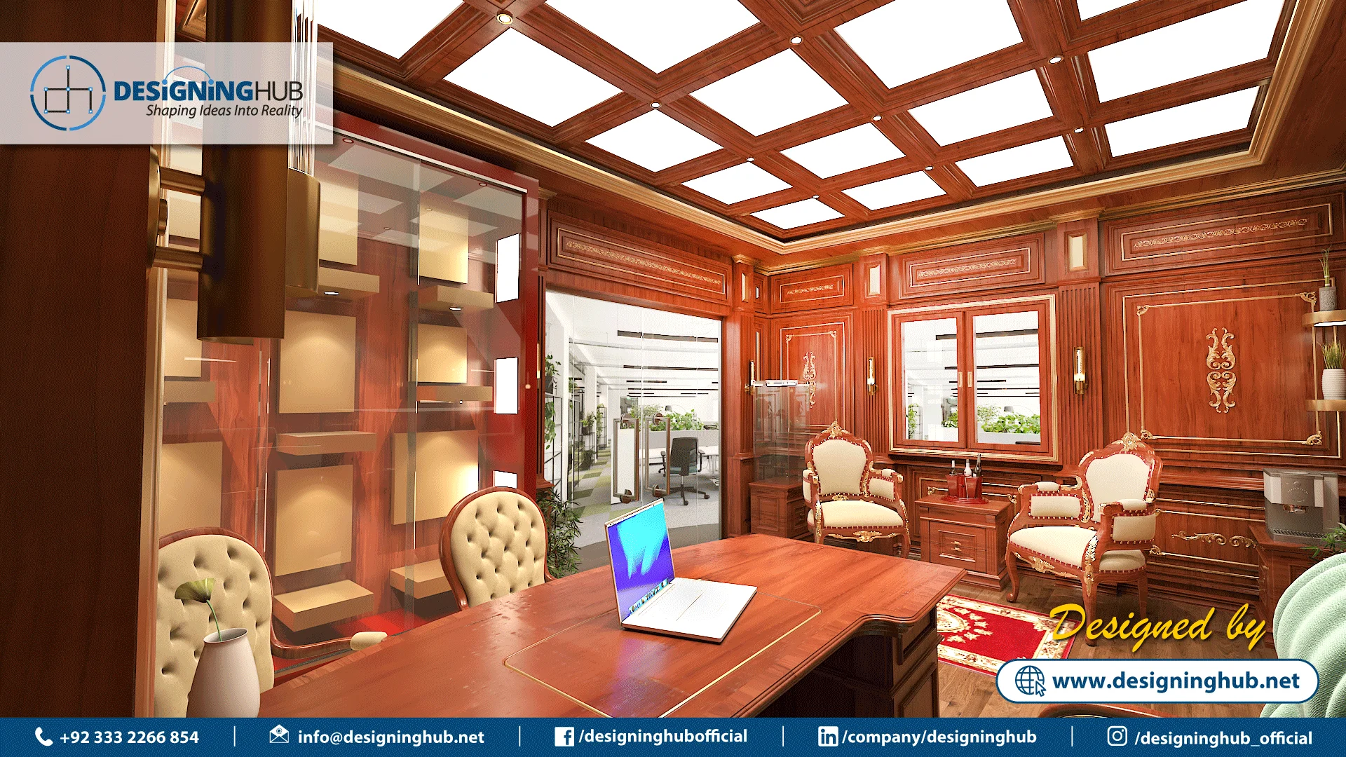 Classic Office Interior Design in Karachi by Designing Hub