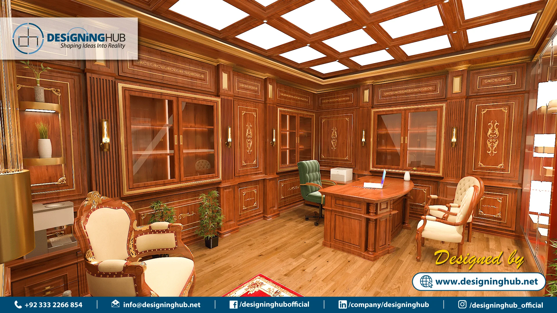 Classic Office Interior Design in Karachi by Designing Hub