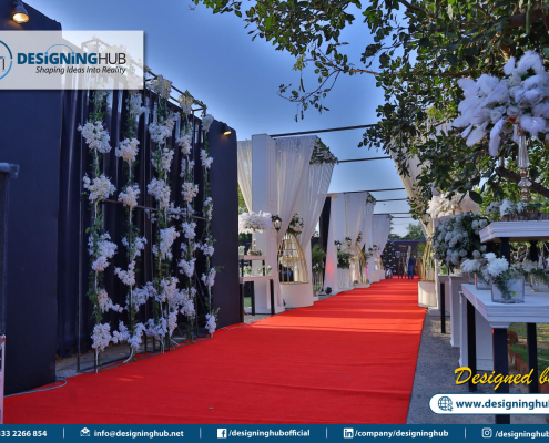 Custom event stall fabrication with branded display elements