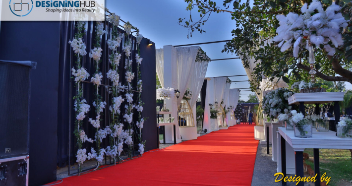 Custom event stall fabrication with branded display elements