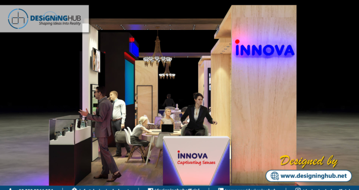 Compact pop-up stall design for Lahore food festival
