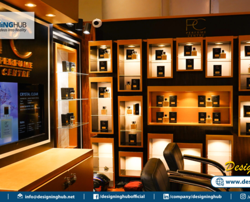 Premium stall fabrication in Karachi by Pakistan's luxury kiosk designer