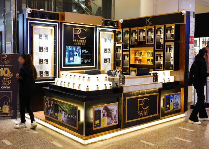 Premium stall fabrication by Karachi's top luxury kiosk designer
